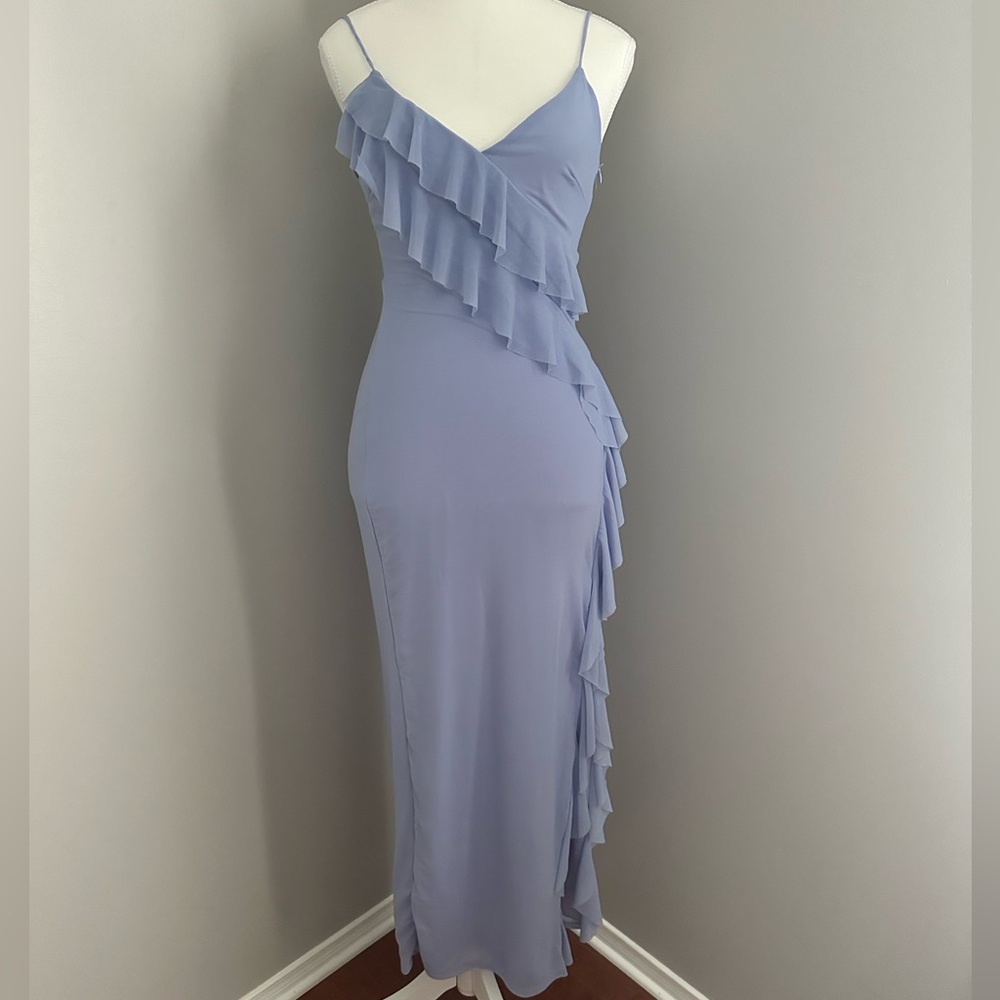 Hello Molly NEW Flaunt It Girl Frill Mesh Maxi Dress